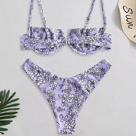 Last Small Sale💜 Lilac Retro Cut Bikini 💜💜 - Picture 2 of 4